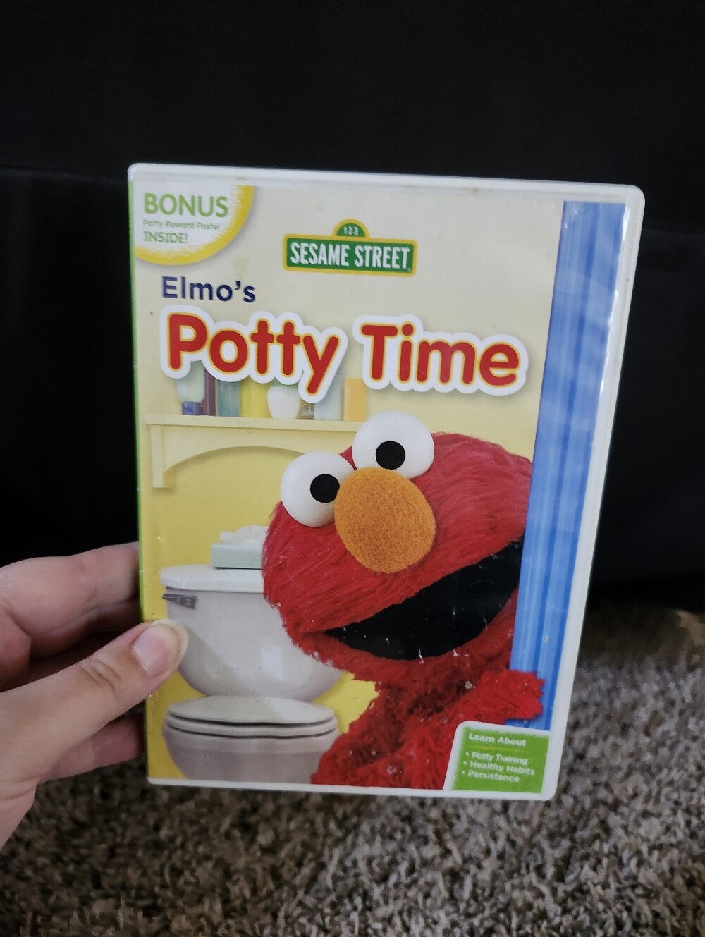 Sesame Street Elmo Potty Time DVD - Red, Orange, White, Yellow, Blue